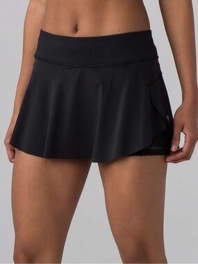 Athleta Black Active Skirt with Flared Silhouette